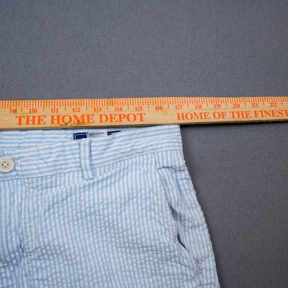 Vineyard Vines Seersucker Shorts Stripe Blue Men's Breaker 34 Preppy Nautical - Picture 4 of 8